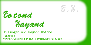 botond wayand business card